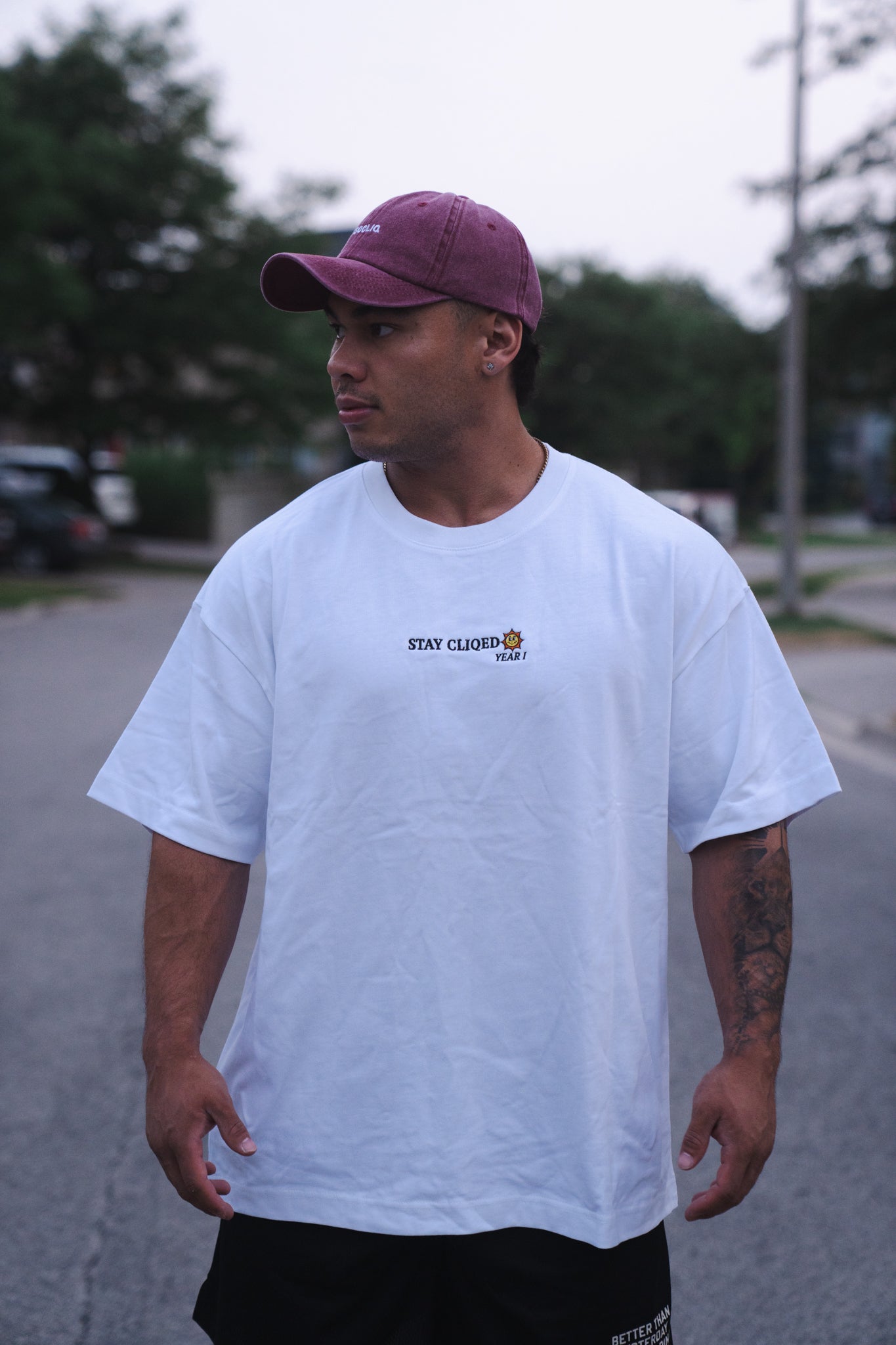 Stay Cliqed Summer White T Shirt